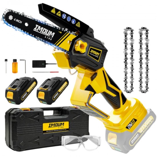 DAKKIN IMDUM 21V 2adx2.0Ah 150mm 3/8inc 18.5diş 15cm 1.40kg Akülü Motorlu Budama Testere