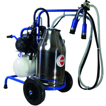 DAKKIN KM04096 Yağlı Çift Sağım Çelik Mavi Süt Sağım Makinesi