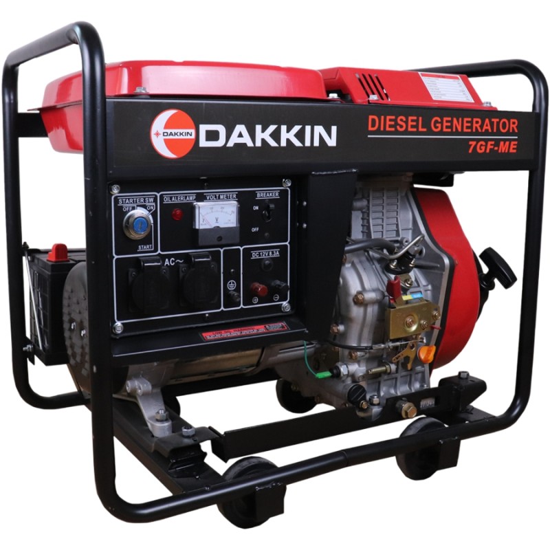 DAKKIN LT7GF 6.5kW 12bg 498cc 94kg Marşlı Monofaze Dizel Jeneratör