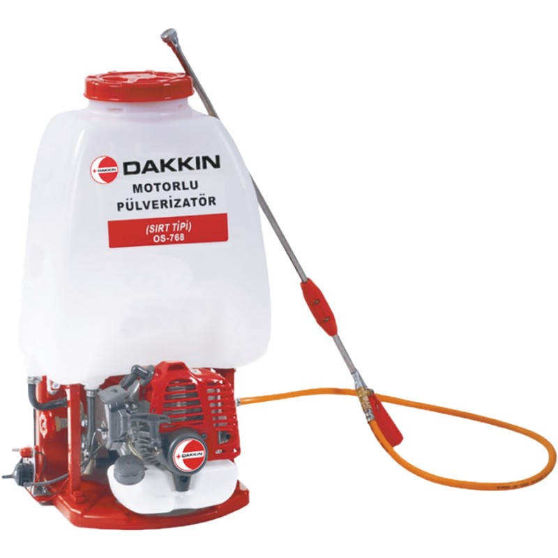 DAKKIN OS 768 2T 1bg 0.8kW 25.6cc 25bar 25lt 12m 11kg Benzinli Sırt Tipi İlaçlama Makinesi