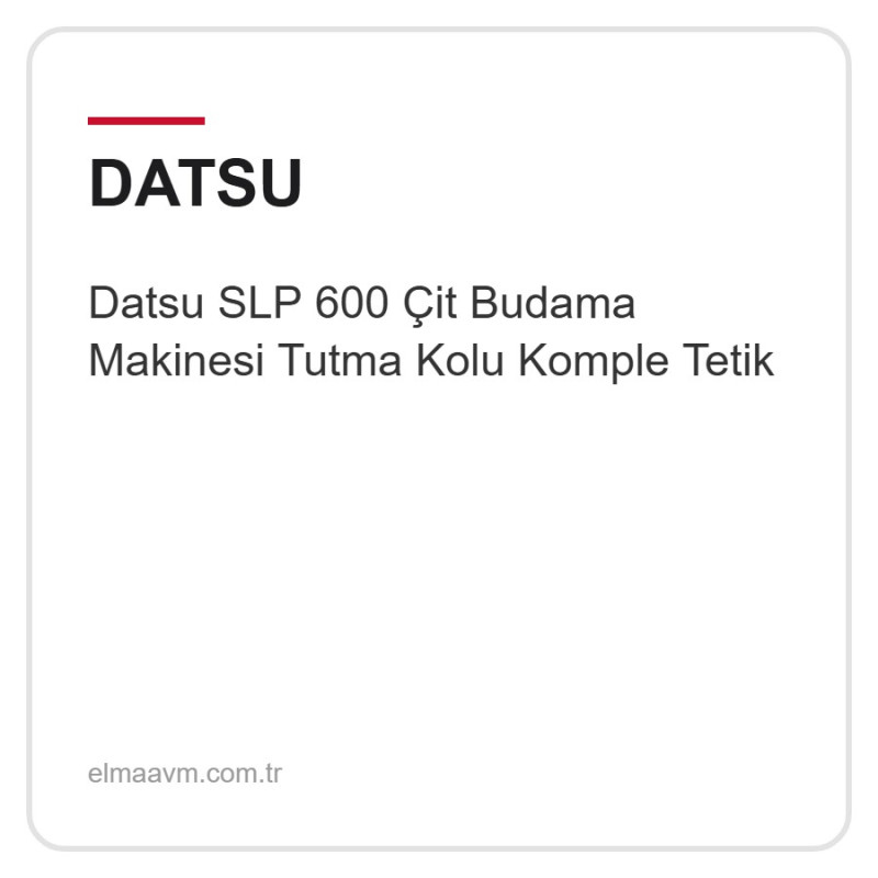 Datsu SLP 600 Çit Budama Makinesi Tutma Kolu Komple Tetik