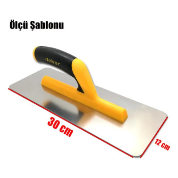 Dekor 30cm Plastik Saplı Kapalı Alçı Malası