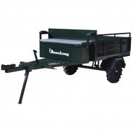 Demiray 1x1.15m 4.00x8 Lastik Makaslı Çapa makinesi Römorku