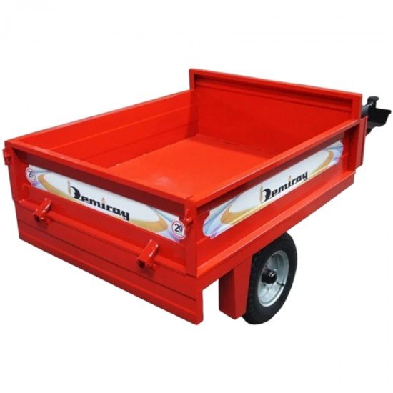 Demiray 95x115mm 4.00x8 Lastik Makassız Çapa Makinesi Römorku