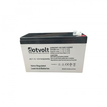 dotvolt 7Ah 12V 20/sa VRLA AGM Kapalı Kuru Akü
