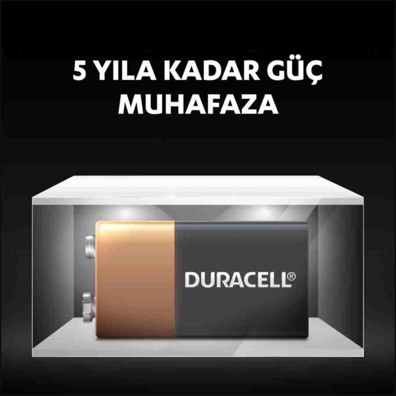 Duracell 9V Alkalin Pil
