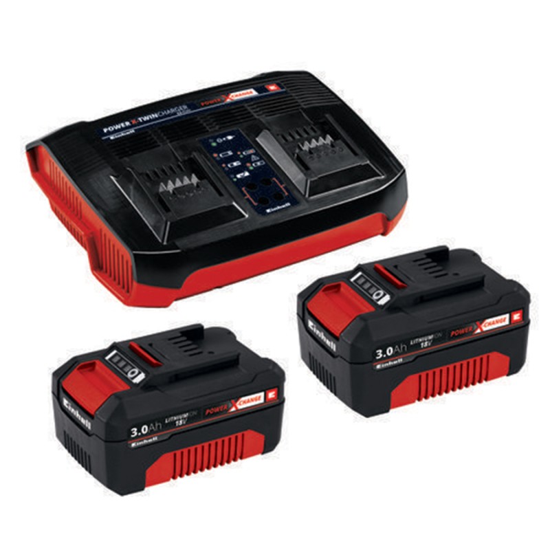 Einhell 4512083 18V 3Ah Starter Kit 2Adx3Ah Twincharger Kit