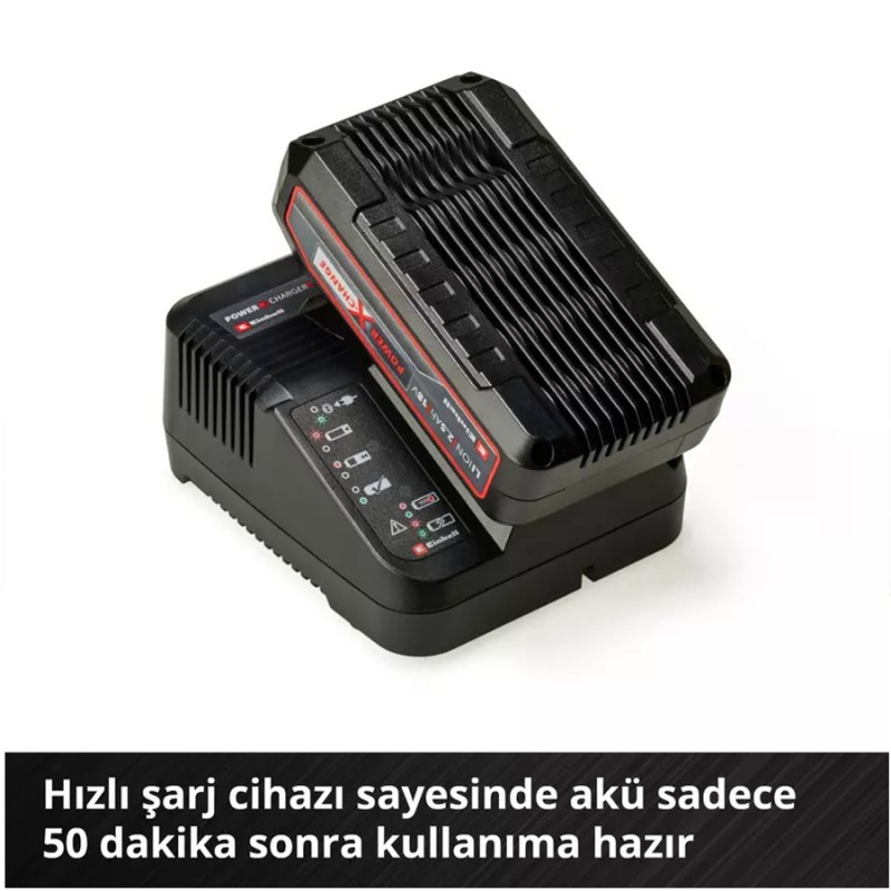 Einhell 4512097 18V 2.5Ah li ion PXC Tek Akü+Şarj Cihazı Seti