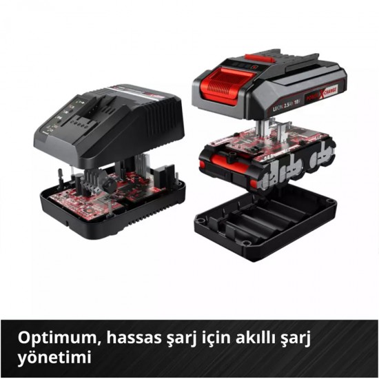 Einhell 18V 2.5Ah Li ion PXC Tek Akü+Şarj Aleti Seti