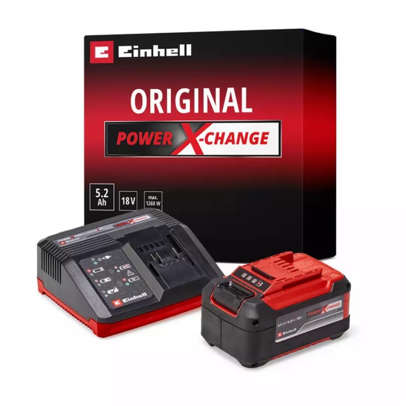 Einhell 4512114 18V 5.2Ah li ion PXC Tek Akü+Şarj Aleti Seti