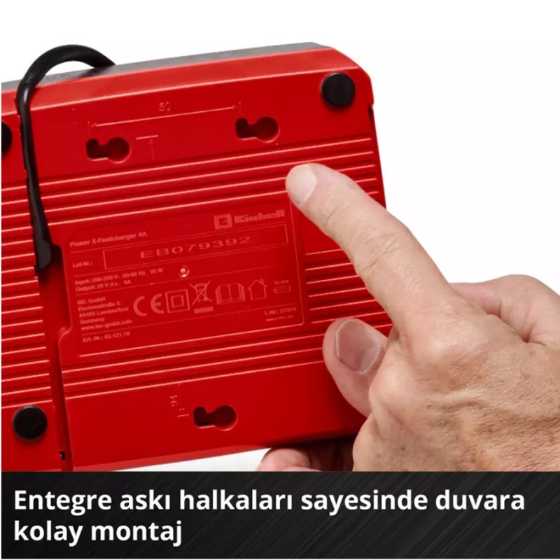 Einhell 4512114 18V 5.2Ah li ion PXC Tek Akü+Şarj Aleti Seti