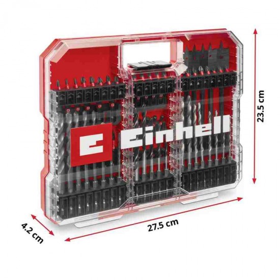 Einhell ımpa XL BOX Kombi 95 parça Çantalı Matkap Bits Uç Seti