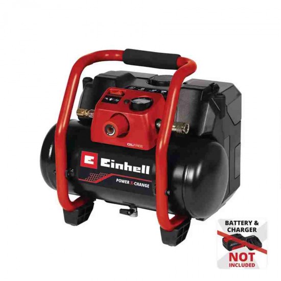 Einhell TE AC 36/150 Li Solo Akü Hariç 6lt 7barda 50lt/dk 9.17kg Akülü Kompresör