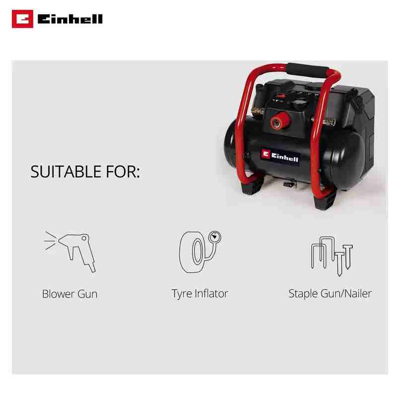 Einhell TE AC 36/150 Li OF Solo Akü Hariç 6lt 7barda 50lt/dk 9.17kg Akülü Kompresör