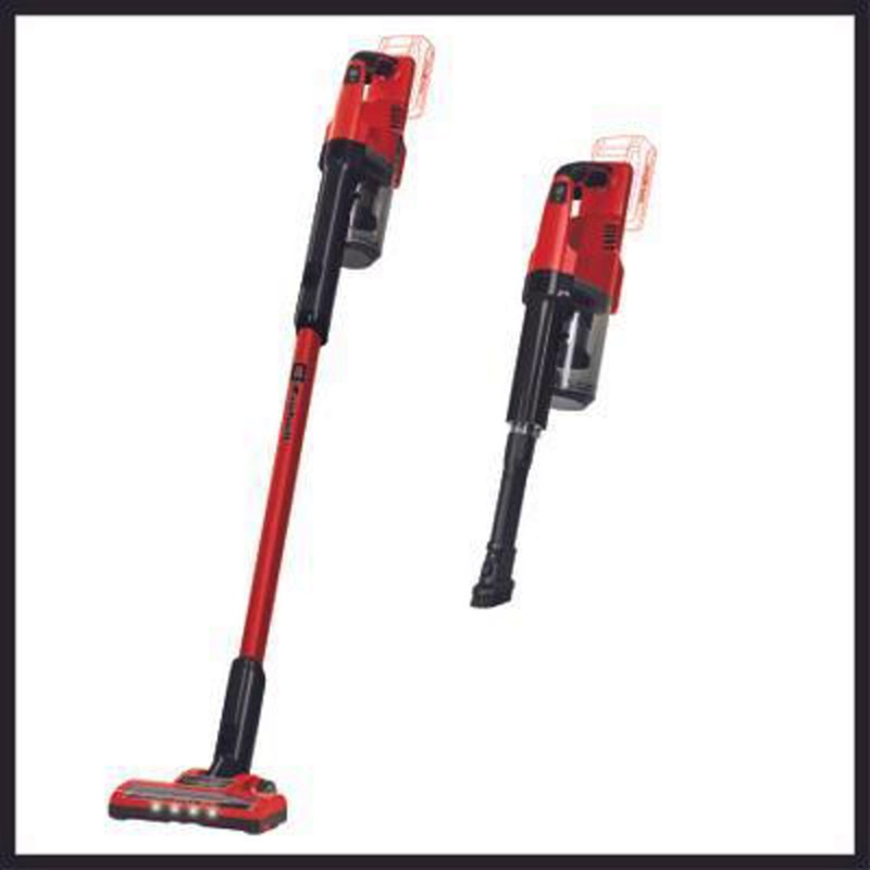 Einhell TE SV 18 Li 18V 1.8kg 0.6lt LED Başlık Devir Ayarlı Torbasız CYCLON Sistem Solo Akü Hariç Akülü Dikey Süpürge