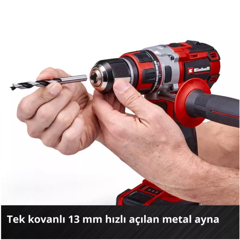 Einhell TP CD 18/80 Li i BL Solo Metal Mandren 80Nw 2vites 22tork 1.44kg Akü Hariç Darbeli Akülü Matkap