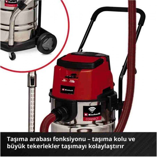 Einhell TP VC 36/30 S Auto Solo Akü Hariç Akülü Islak/Kuru Süpürge
