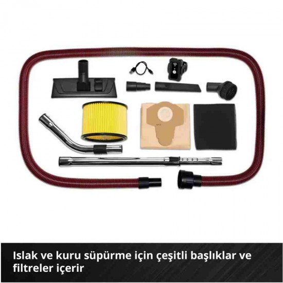 Einhell TP VC 36/30 S Auto Solo Akü Hariç Akülü Islak/Kuru Süpürge