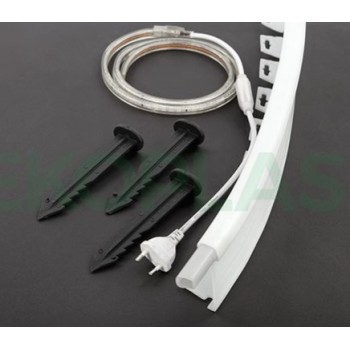 Ekoplas Power Edge 10m LED Işıklı Beyaz Plastik Çim Sınırlayıcı