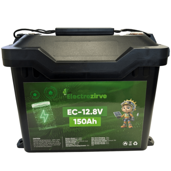 Electrozirve 12.8V 150Ah Lifepo4 li ion Akü
