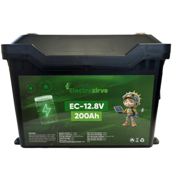 Electrozirve 12.8V 200Ah Lifepo4 li ion Akü