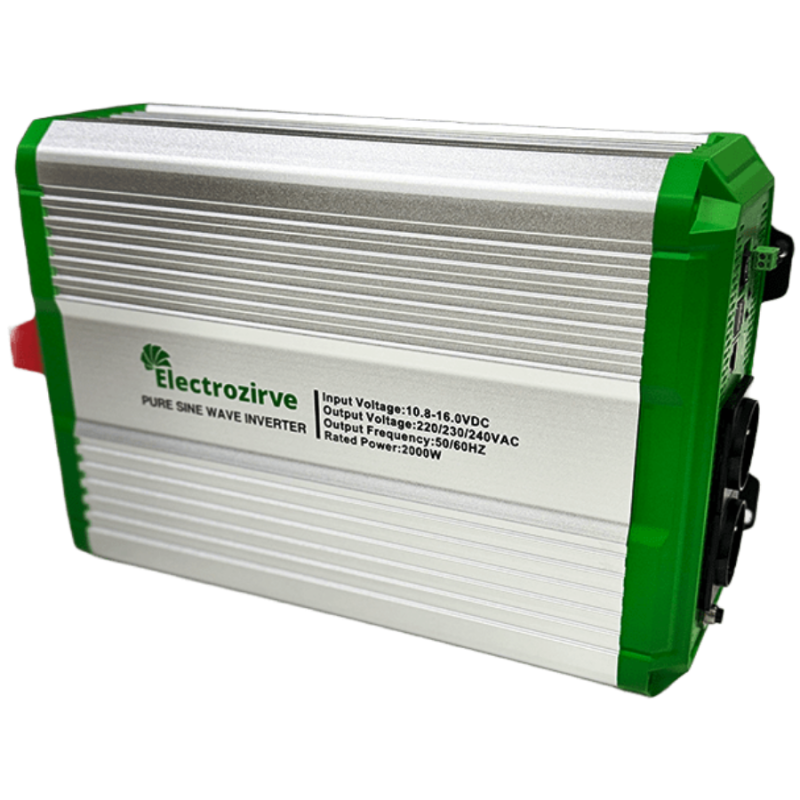 Electrozirve IC2000 12V 2000W 3kg Tam Sinüs İnvertör
