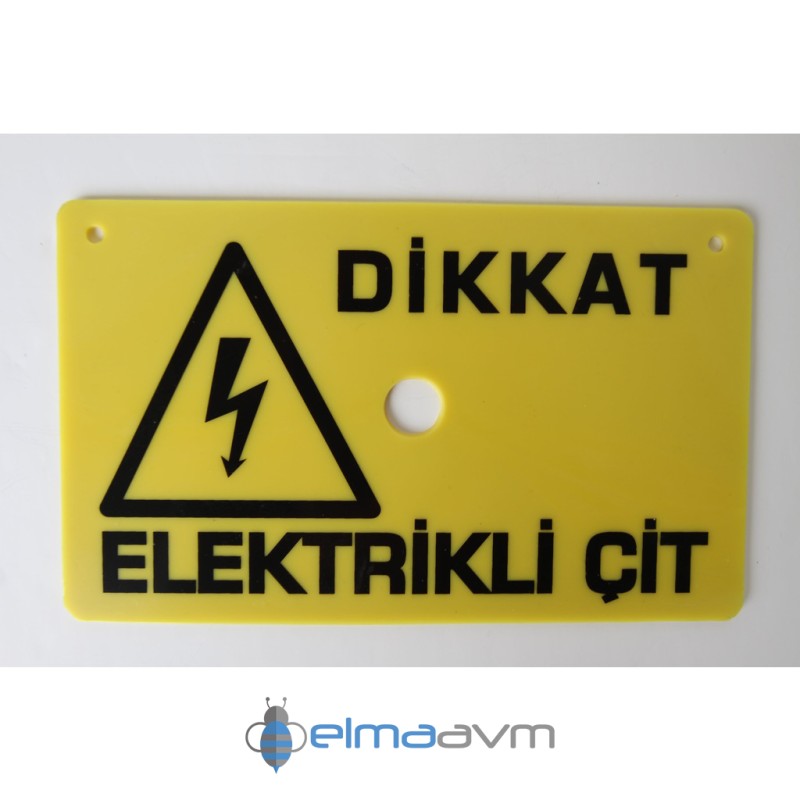 Eminent EC048 1ad Elektrikli Çit Uyarı Levhası Eminent EC048 1ad Elektrikli Çit Uyarı Levhası