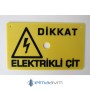 Eminent EC048 1ad Elektrikli Çit Uyarı Levhası