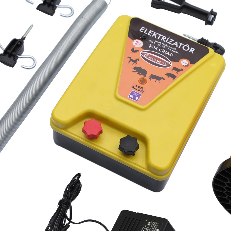 Eminent EC011 Sensörlü Elektrikli Çit Cihazı Seti