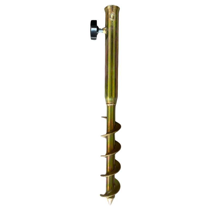 ercgzl 1043 2.9x25x48cm Çelik Burgulu Bahçe Şemsiye Kazığı