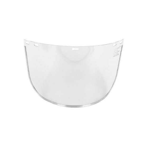 essafe GE1251 EN166 1B 20x40cm Aluminyum Destekli Şeffaf Polikarbon Yüz Koruyucu Maske Yedek Vizör