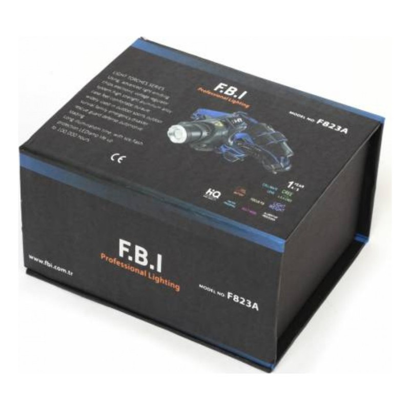 FBI F 823A Su Geçirmez Şarjlı Kafa Lambası