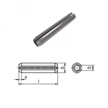 bluebee DIN1481 ISO8750 5x25mm Siyah Yarıklı Pim