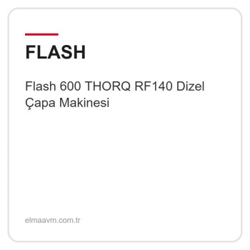 Flash 600 THORQ RF140 Dizel Çapa Makinesi
