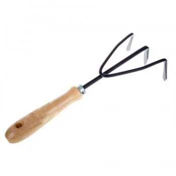 Formosa 25cm ?gr Ahşap Saplı 3diş El Tipi Tırmık