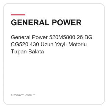General Power 520M5800 26 BG CG520 430 Uzun Yaylı Motorlu Tırpan Balata General Power 520M5800 26 BG CG520 430 Uzun Yaylı Motorlu Tırpan Balata