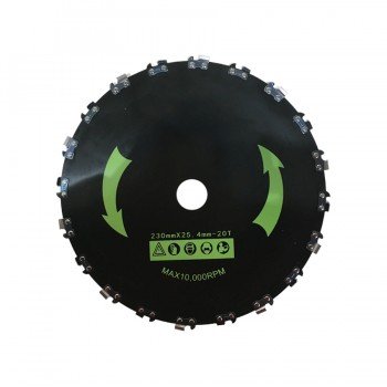 Greentech 230x25.4x1.6mm 20diş Daire Testere Motorlu Tırpan Zincirli Çalı Bıçağı Greentech 230x25.4x1.6mm 20diş Daire Testere Motorlu Tırpan Zincirli Çalı Bıçağı