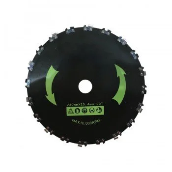 Greentech 230x25.4x1.6mm 20diş Daire Testere Motorlu Tırpan Zincirli Çalı Bıçağı Greentech 230x25.4x1.6mm 20diş Daire Testere Motorlu Tırpan Zincirli Çalı Bıçağı