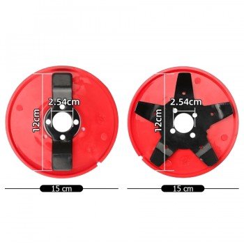 Greentech 5 Kollu Çelik Plastik Korumalı Motorlu Tırpan Fide Ağaç Dip Temizleme Başlığı