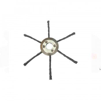 Greentech 6 Kollu Çelik Telli Kaldırım Temizleme Motorlu Tırpan Başlığı