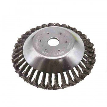 Greentech 20cm Çanak Tipi Çelik Telli Kaldırım Temizleme Motorlu Tırpan Başlığı