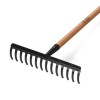 Handy 200414150 150cm 35cm 14 Parmaklı Saplı Çim ve Yaprak Tırmığı
