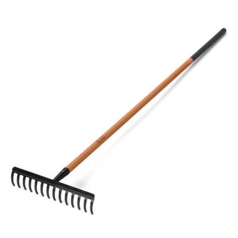Handy 200414150 150cm 35cm 14 Parmaklı Saplı Çim ve Yaprak Tırmığı
