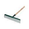 Handy 200512120 120cm 30cm 12 Parmaklı Saplı Çim ve Yaprak Tırmığı