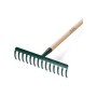Handy 200512120 120cm 30cm 12 Parmaklı Saplı Çim ve Yaprak Tırmığı
