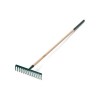 Handy 200512120 120cm 30cm 12 Parmaklı Saplı Çim ve Yaprak Tırmığı