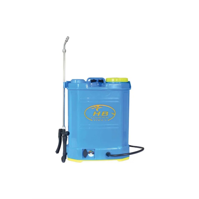 HB 16lt 130cm 5.5kg 12V 8Ah Mavi Sırt Tipi Akülü İlaçlama Makinesi