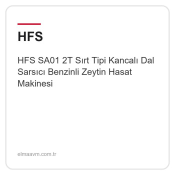HFS SA01 2T Sırt Tipi Kancalı Dal Sarsıcı Benzinli Zeytin Hasat Makinesi