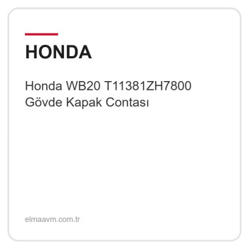 Honda WB20 T11381ZH7800 Gövde Kapak Contası