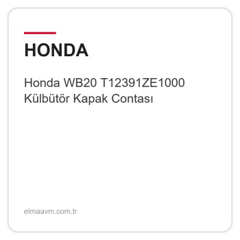 Honda WB20 T12391ZE1000 Külbütör Kapak Contası